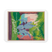 Puerto Rico Vintage Travel Poster Magneet (Horizontaal)