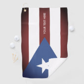  Puerto Rico vlag aangepast cadeau voor golfhanddo Golfhanddoek (Insitu)