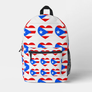 Puerto Rico-vlag Bedrukte Rugzak