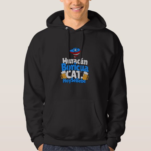 Puerto Rico Vlag Boricua Trots Puerto Rico Grappig Hoodie (Voorkant)
