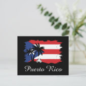 Puerto Rico vlag Coqui Boricua Briefkaart (Staand voorkant)