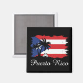 Puerto Rico vlag Coqui Boricua Magneet (Voorkant / Achterkant)