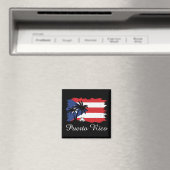 Puerto Rico vlag Coqui Boricua Magneet (Insitu (Vaatwasser))