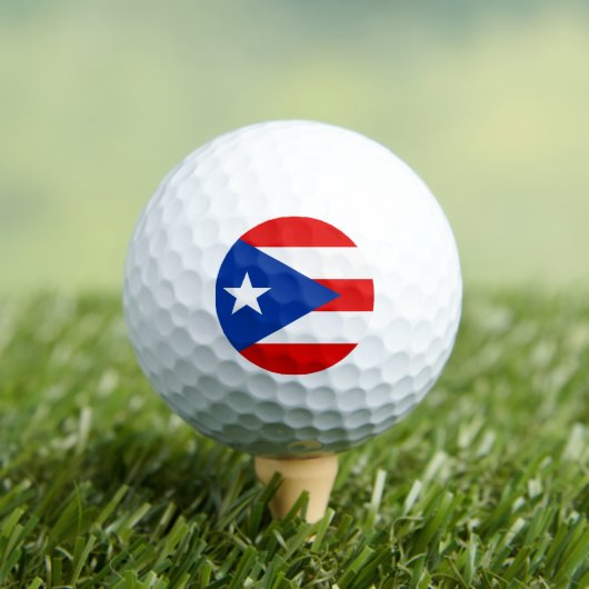 Puerto Rico-vlag Golfballen (Insitu Shirt)