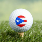 Puerto Rico-vlag Golfballen (Insitu Shirt)