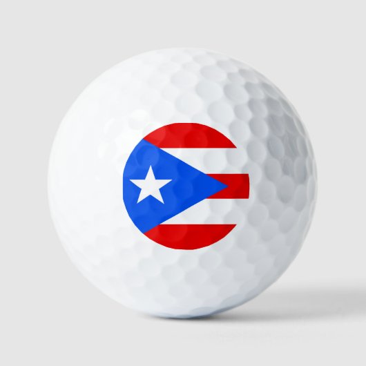 Puerto Rico-vlag Golfballen (Voorkant)