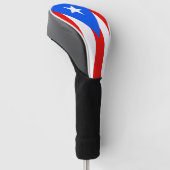 Puerto Rico-vlag Golfheadcover (Schuin)