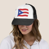 Puerto Rico Vlag Hoed Trucker Pet (In situ)