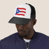 Puerto Rico Vlag Hoed Trucker Pet (In situ)
