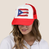Puerto Rico Vlag Hoed Trucker Pet (In situ)