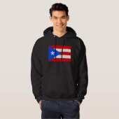 Puerto Rico-vlag Hoodie (Voorkant volledig)