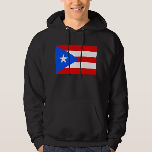 Puerto Rico-vlag Hoodie (Voorkant)