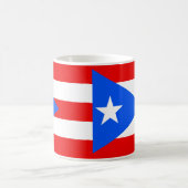 Puerto Rico Vlag Keramische Koffie Mok (Center)