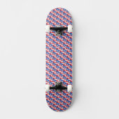 Puerto Rico vlag kleuren harten patroon patriottis Persoonlijk Skateboard (Voorkant)