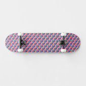 Puerto Rico vlag kleuren harten patroon patriottis Persoonlijk Skateboard (Horizontaal)