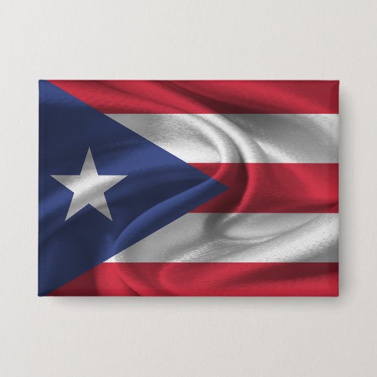 Puerto Rico Vlag Knop Button (Voorkant)