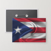 Puerto Rico Vlag Knop Button (Voorkant / Achterkant)