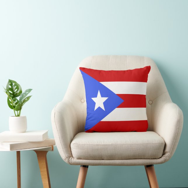 Puerto Rico-vlag Kussen (Stoel)