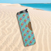 Puerto Rico vlag met flor de maga Thermosbeker