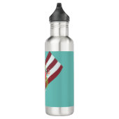 Puerto Rico vlag met flor de maga Waterfles (Rechts)