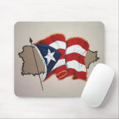 Puerto Rico Vlag Muismat! Muismat (Met muis)