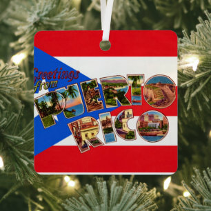Puerto Rico Vlag Ornament