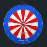 Puerto Rico Vlag Patriot's Bullseye Dartbord<br><div class="desc">Puerto Rico Vlag Patriot's Bullseye Dart Board. Richt je op stijl! Dit opvallende dartbord, uitgedost in de kleuren van de vlag van Puerto Rico met een kleine weergave van de nationale vlag die heel subtiel in het midden is geïntegreerd, is meer dan alleen een spel - het is een statement....</div>