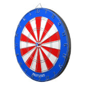 Puerto Rico Vlag Patriot's Bullseye Dartbord (Voorkant Rechts)