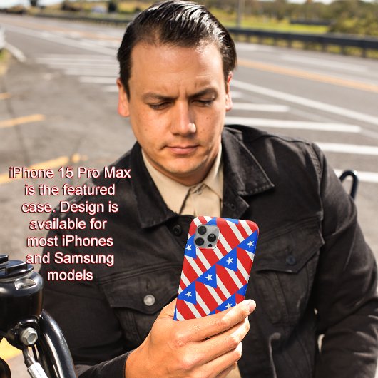 Puerto Rico Vlag Patroon iPhone 15 Pro Max Case-Mate iPhone Case