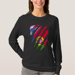 Puerto Rico Vlag Portugal Geteeld Patriot Land St T-shirt