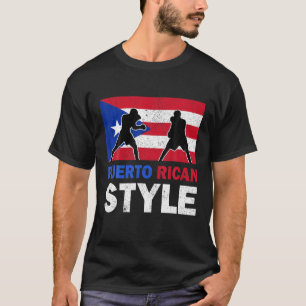 Puerto Rico Vlag Puerto Ricaanse Boxing Club  T-shirt