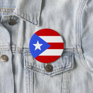 Puerto Rico-vlag Ronde Button 7,6 Cm
