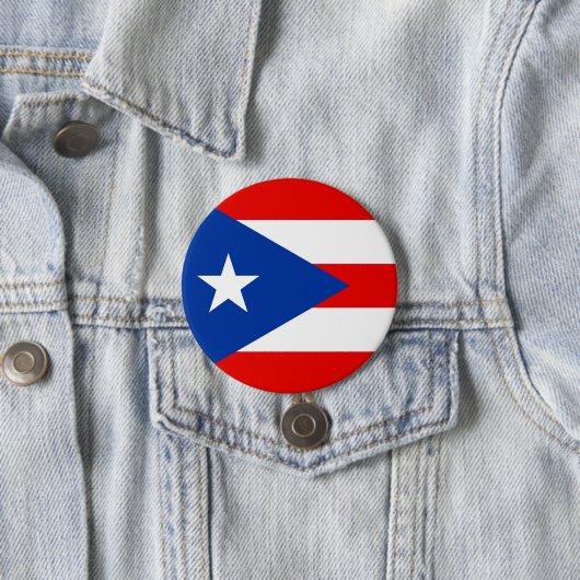 Puerto Rico-vlag Ronde Button 7,6 Cm (In situ)