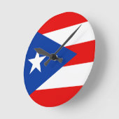 Puerto Rico-vlag Ronde Klok (Hoek)