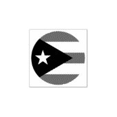 Puerto Rico-vlag Rubberstempel (Afrduk)