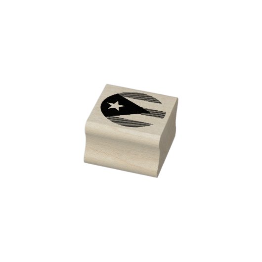 Puerto Rico-vlag Rubberstempel (Stempel)