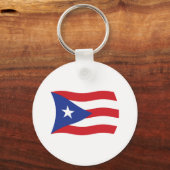 Puerto Rico Vlag Sleutelhanger (Voorkant)