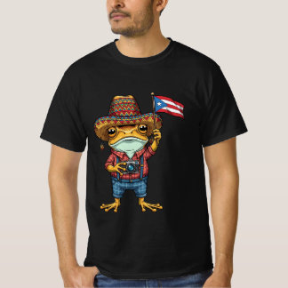 Puerto Rico Vlag Spaanse Erfgoed Maand Boricua T-shirt