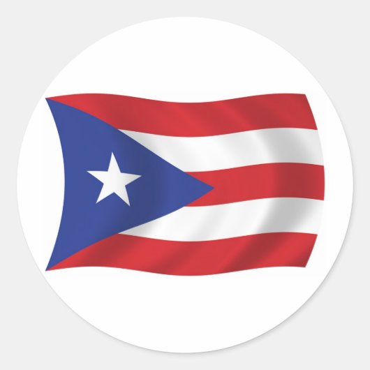 Puerto Rico Vlag Sticker (Voorkant)