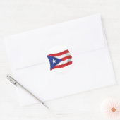 Puerto Rico Vlag Sticker (Envelop)