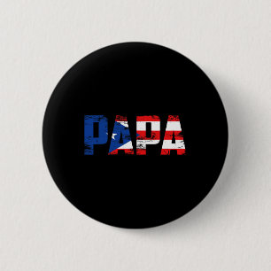 Puerto Rico-vlag trots Vaderdag Puerto Ricaanse Me Ronde Button 5,7 Cm