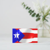 Puerto Rico Vlag Visitekaartje (Staand voorkant)