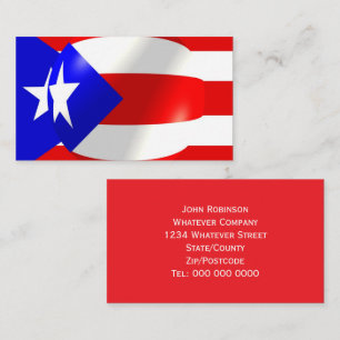 Puerto Rico Vlag Visitekaartje