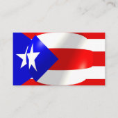 Puerto Rico Vlag Visitekaartje (Voorkant)