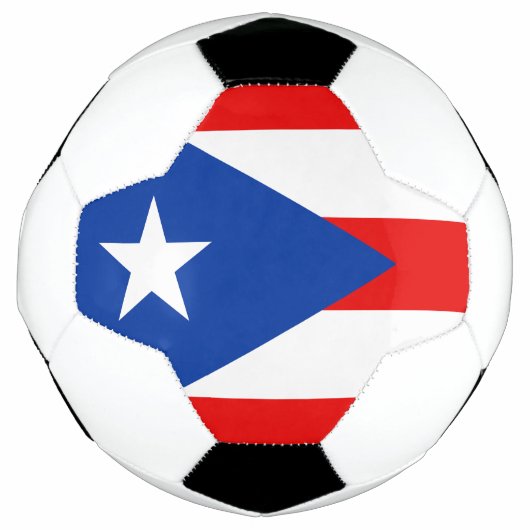 Puerto Rico-vlag Voetbal (Voorkant)
