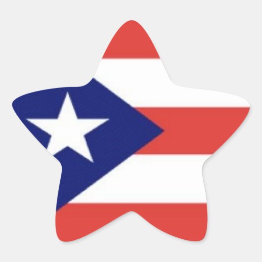 Puerto Rico vlaggenster stickers (Voorkant)