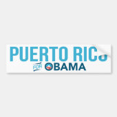 Puerto Rico voor Barack Obama Biden Bumpersticker (Voorkant)