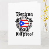 Puerto Rico Vouwkaart Met Groet Kaart (Gele Bloem)