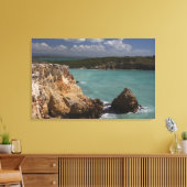 Puerto Rico, westkust, Cabo Rojo, kust 2 Canvas Afdruk (Insitu (Woonkamer))