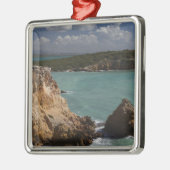 Puerto Rico, westkust, Cabo Rojo, kustlijn 3 Metalen Ornament (Links)
